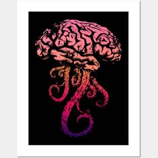 Horror Brain - MultiColor Posters and Art